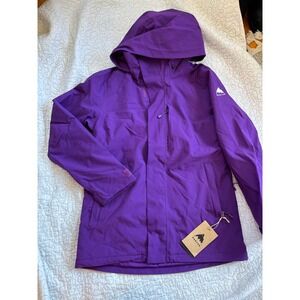 Burton Women's Jet Ridge JK Jacket Purple Ski Snowboard Hooded Size Small